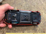 50's Bandai Jaguar XKE E type Tin Toy Japan Friction Car Vtg Pressed Steel Red!