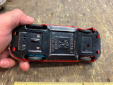 50's Bandai Jaguar XKE E type Tin Toy Japan Friction Car Vtg Pressed Steel Red!