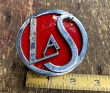 Vtg 1930's Cadillac Lesalle Grille Badge Emblem LAS LOGO Medallion OEM Unrestore