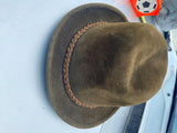 Vtg Fedora Olive Green Hat 1923 Grand Prix Italy Ceridaza Zoot Suit Mens Antique