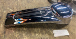 Chrome Dash Cover Push button Gas Cap Cover door New T/o Road Glide FLTR 2008^