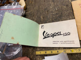 Vtg vespa 150 owners manual Book Orig Scooter 1950's OEM Early