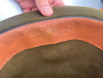 Vtg Fedora Olive Green Hat 1923 Grand Prix Italy Ceridaza Zoot Suit Mens Antique