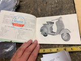 Vtg vespa 150 owners manual Book Orig Scooter 1950's OEM Early