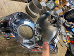 Chrome Dash Cover Push button Gas Cap Cover door New T/o Road Glide FLTR 2008^
