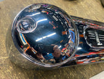 Chrome Dash Cover Push button Gas Cap Cover door New T/o Road Glide FLTR 2008^