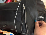 NEW CYCLE LEATHER UNISEX LARGE LEATHER JACKET ZIP OUT LINER VENTED