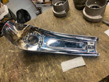 Chrome Dash Cover Push button Gas Cap Cover door New T/o Road Glide FLTR 2008^