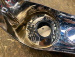 Chrome Dash Cover Push button Gas Cap Cover door New T/o Road Glide FLTR 2008^