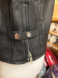 NEW CYCLE LEATHER UNISEX LARGE LEATHER JACKET ZIP OUT LINER VENTED