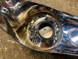 Chrome Dash Cover Push button Gas Cap Cover door New T/o Road Glide FLTR 2008^