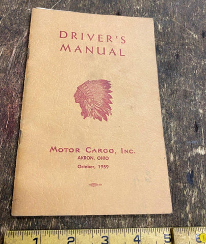 Vtg motor cargo owners manual 1959 Akron Ohio Drivers Book Desoto fork Chevy Bui