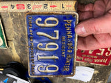 1940 Pennsylvania Resident Hunting License tag Metal Vtg PA Game Commission Hunt