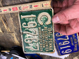 1941 Pennsylvania Resident Hunting License tag Metal Vtg PA Game Commission Hunt