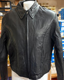NEW UNIK ULTRA LIGHT LEATHER JACKET  LADIES SIZE MEDIUM BRAID TRIM
