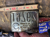 1941 Pennsylvania Resident Hunting License tag Metal Vtg PA Game Commission Hunt