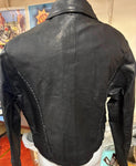 NEW UNIK ULTRA LEATHER JACKET MOTORCYCLE LADIES SIZE EXTRA LARGE BRAID TRIM
