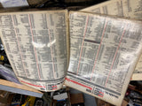 Vtg 1974 Spark Plug Charts Applications Fitment Dealer Auto Parts Advertising!