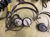 Vintage WWII Sherman Tank Headsets USA American Soldier Headphones AMCO Headset