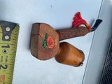 Spiritual Shamanic Smoking Pipe Wood Flat Bottom Vtg Fancy Irish French German?
