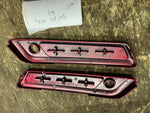 OEM Harley Davidson Left Right Heirloom Red Saddlebag Latches 90200448 90200449
