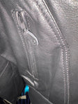NEW Unik Premium Motorcycle Jacket Black Leather EXTRA SMALL Women Zipper Lined