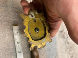 Vtg Thumb Latch Door Handle Brass Twisted Handle Ornate Victorian Antique Goth