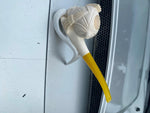 Smoking tobacco pipe vtg Meerschaum Dunhill Shell Arabian Face Fancy w Stand!