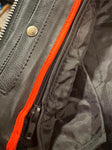 NEW UNIK SELECT LADIES LARGE LEATHER JACKET ZIP OUT LINER VENTED GUN POCKET