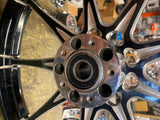 Custom Mag Wheel Harley Black Regency SMT 2.25X21 Softail Wide Glide FXST choppe