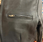 NEW UNIK SELECT LADIES LARGE LEATHER JACKET ZIP OUT LINER VENTED GUN POCKET