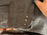 NEW UNIK SELECT LADIES LARGE LEATHER JACKET ZIP OUT LINER VENTED GUN POCKET