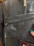 NEW UNIK SELECT LADIES LARGE LEATHER JACKET ZIP OUT LINER VENTED GUN POCKET