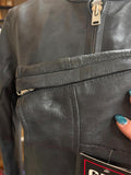 NEW UNIK SELECT LADIES LARGE LEATHER JACKET ZIP OUT LINER VENTED GUN POCKET
