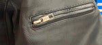 NEW UNIK SELECT LADIES LARGE LEATHER JACKET ZIP OUT LINER VENTED GUN POCKET