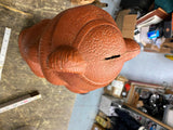 Vtg 60's AJ Renzi Brown Plastic Blow Mold Brown Bear Bank Christmas Holiday 18"