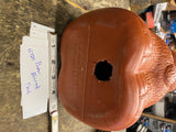 Vtg 60's AJ Renzi Brown Plastic Blow Mold Brown Bear Bank Christmas Holiday 18"
