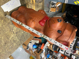 Vtg 60's AJ Renzi Brown Plastic Blow Mold Brown Bear Bank Christmas Holiday 18"