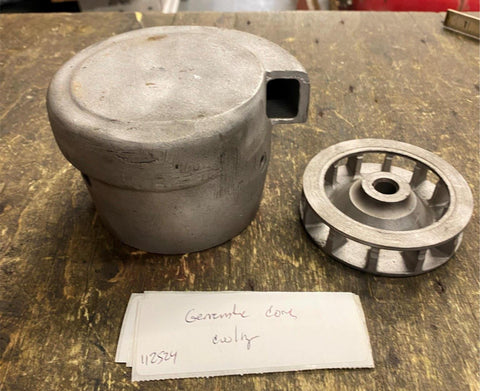Generator end Cover Harley Servi Car Panhead Cooling Fan OEM Vtg Acc Police Bike