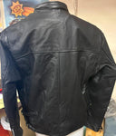 NEW INTERSTATE LEATHER MOTORCYCLE JACKET UNISEX LARGE ZIP OUT LINING