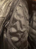 NEW WOMANS MOTORCYCLE YUKON LEATHER JACKET SZ 10 ZIPOUT LINER CONCEALED POCKETS