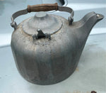 Antique Cast Aluminum Wood Stove Humidified Tea Pot Beecher Decor Log Cabin home