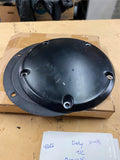 OEM 5 Bolt Twin Cam Derby Clutch Cover Harley Touring Dyna Softail Black FXST FX