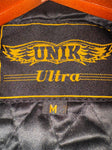 NEW UNIK ULTRA LIGHT LEATHER JACKET  LADIES SIZE MEDIUM BRAID TRIM