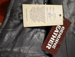 NEW UNIK ULTRA LIGHT LEATHER JACKET  LADIES SIZE MEDIUM BRAID TRIM
