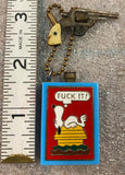 vTG Vietnam War era Snoopy lighter keychain FOB 60's Peanuts Military Soldier