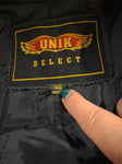 NEW UNIK SELECT UNISEX SIZE 46 LEATHER JACKET ZIP OUT LINER
