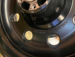 Black Rear Mag Wheel Harley Softail Fatboy 17x6 Solid Disc Drilled FXST Custom