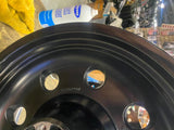 Black Rear Mag Wheel Harley Softail Fatboy 17x6 Solid Disc Drilled FXST Custom