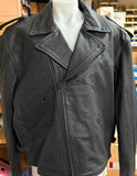 NEW UNIK SELECT UNISEX SIZE 46 LEATHER JACKET ZIP OUT LINER